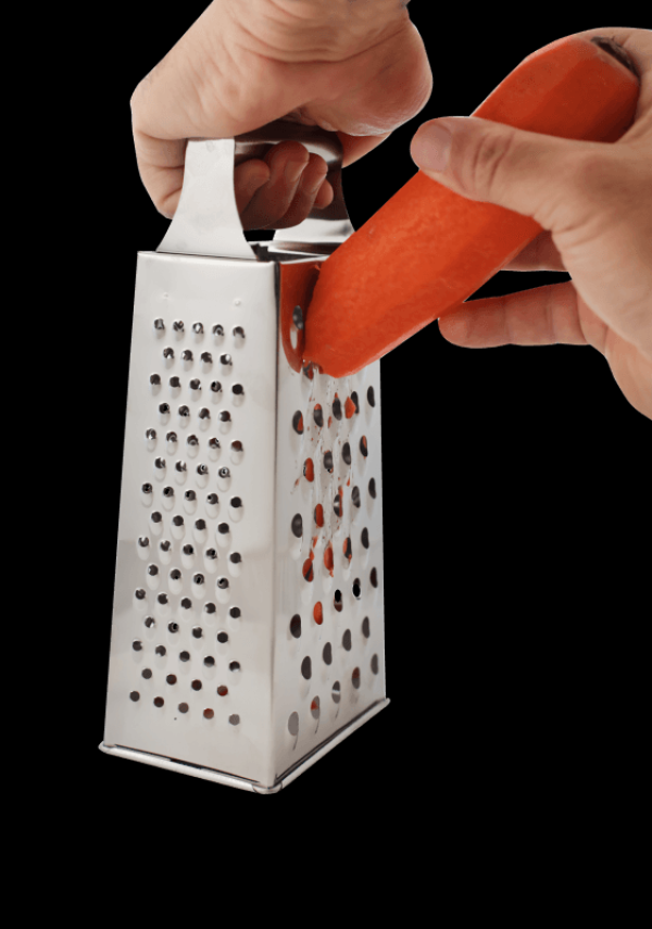 Encontraproduto.com.br - Ralador Inox 4 Faces 7´´ Chef Line - (5509)