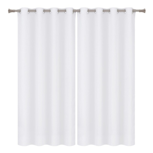 Encontraproduto.com.br - Cortina Voil Liso com Forro 260x170CM 13607 Branco Becadecor