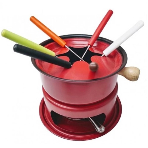 Encontraproduto.com.br - Jogo Fondue Casambiente Cores 11 Peças