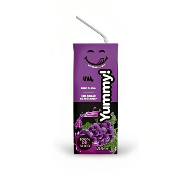 Suco Yummy 100% Suco s/ Adição de Açúcar Uva Caixa 200ml