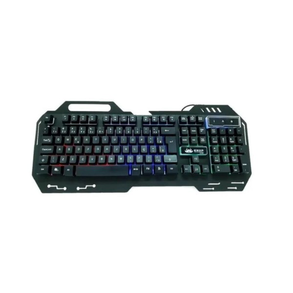 Encontraproduto.com.br - Kit Com Teclado E Mouse Gamer Com Iluminação Led Rgb Preto