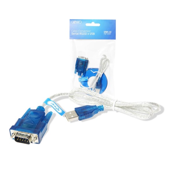 Encontraproduto.com.br - Cabo Conversor Serial RS232 X USB KP-AD007 Knup