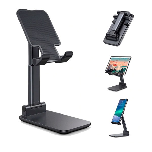 Encontraproduto.com.br - SUPORTE DE MESA UNIVERSAL PARA CELULAR E TABLET BASE FIXA ALTURA AJUSTAVEL