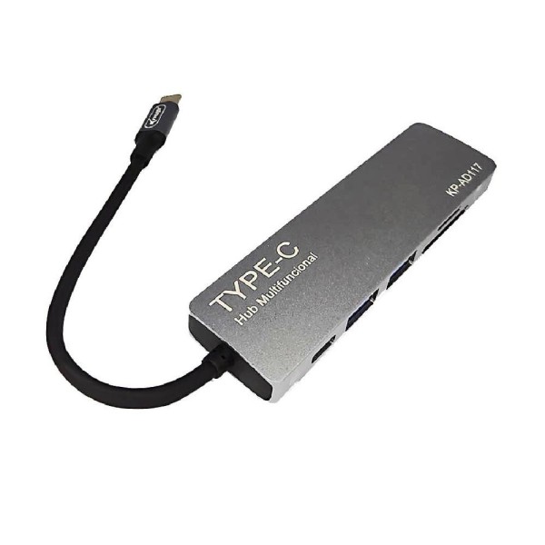 Encontraproduto.com.br - Adaptador Hub Usb-c Tipo-c X Hdmi, Usb Cartão Sd