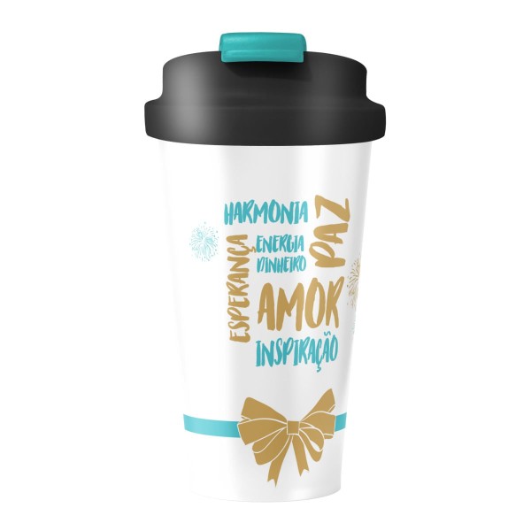 Encontraproduto.com.br - Copo Termico 500 ML Cerigrafado - Desejos