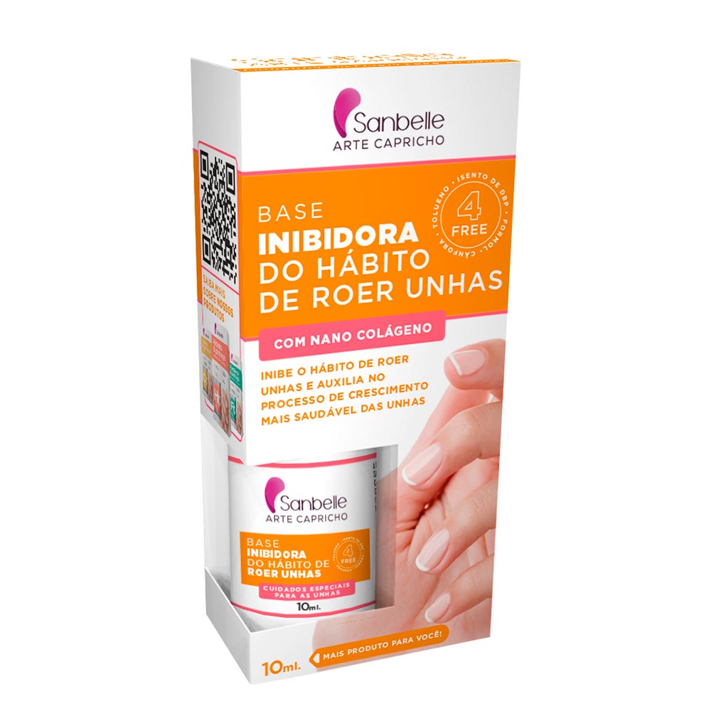 Base Unha Sanbelle Inibidora Roer Unhas de 10ml