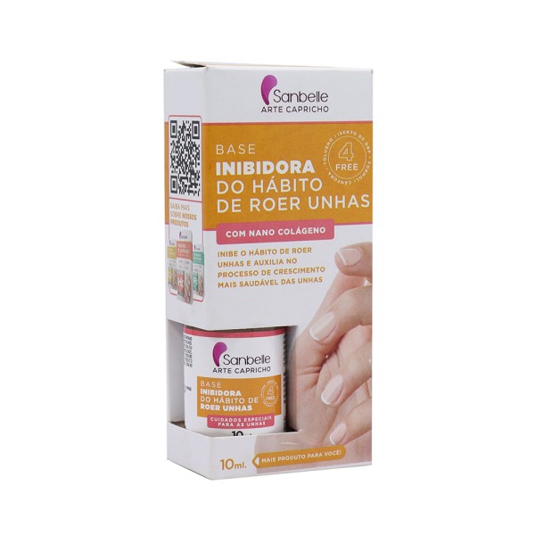 Encontraproduto.com.br - Base Unha Sanbelle Inibidora Roer Unhas de 10ml