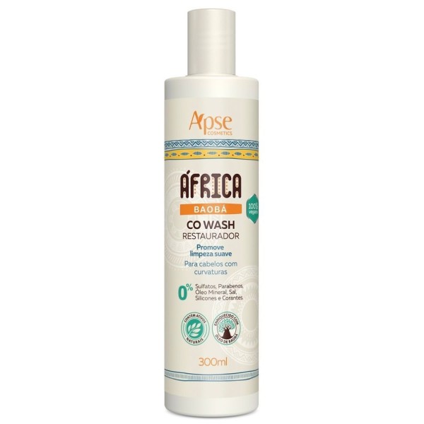 Encontraproduto.com.br - Co Wash Restaurador Apse Africa Baobá Todas Curvaturas 300ml