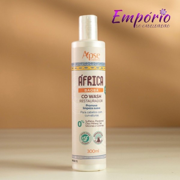 Encontraproduto.com.br - Co Wash Restaurador Apse Africa Baobá Todas Curvaturas 300ml