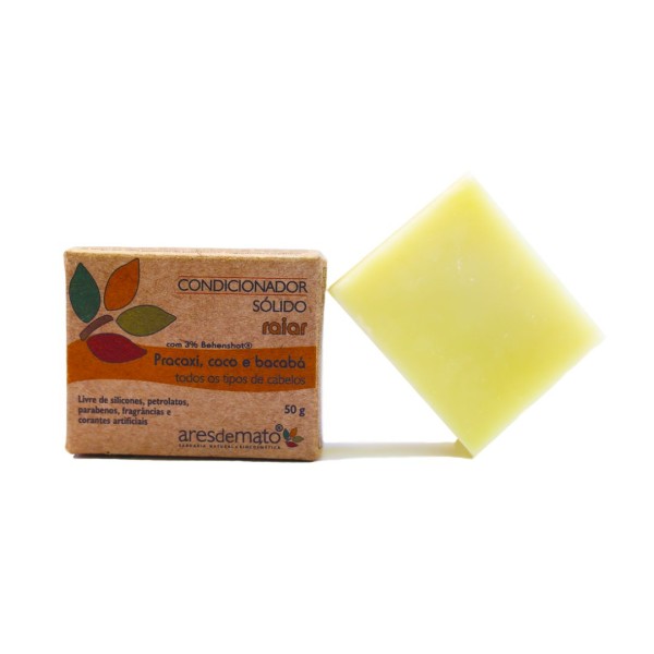 Encontraproduto.com.br - Condicionador Sólido Raiar para Todos os Cabelos 50g - Ares de Mato