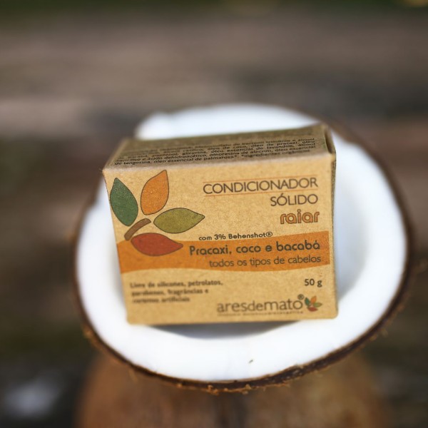 Encontraproduto.com.br - Condicionador Sólido Raiar para Todos os Cabelos 50g - Ares de Mato