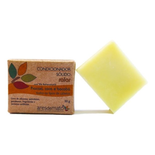 Encontraproduto.com.br - Condicionador Sólido Raiar para Todos os Cabelos 50g - Ares de Mato