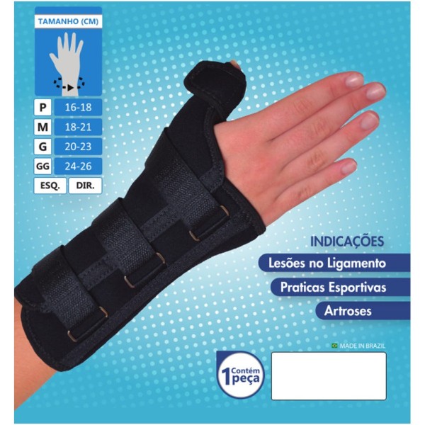Encontraproduto.com.br - Udine Tala Imobilizadora Neoprene Com Polegar M Direito