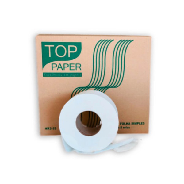 Papel Higiênico Rolão Folha Simples 8x150 - Top Paper Papel Hig Rolao Fs 8x150 100%cel Toppape