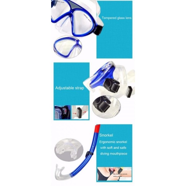 Encontraproduto.com.br - Conjunto Mergulho Infantil Winmax Wmb07514d Azul