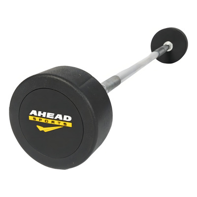 Barra Reta Montada 25 Kg Preto e Amarelo Ahead Sports As3009