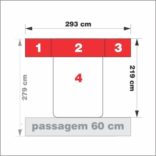 Encontraproduto.com.br - Dormitório De Casal Completo 1223 Carvalho Claro