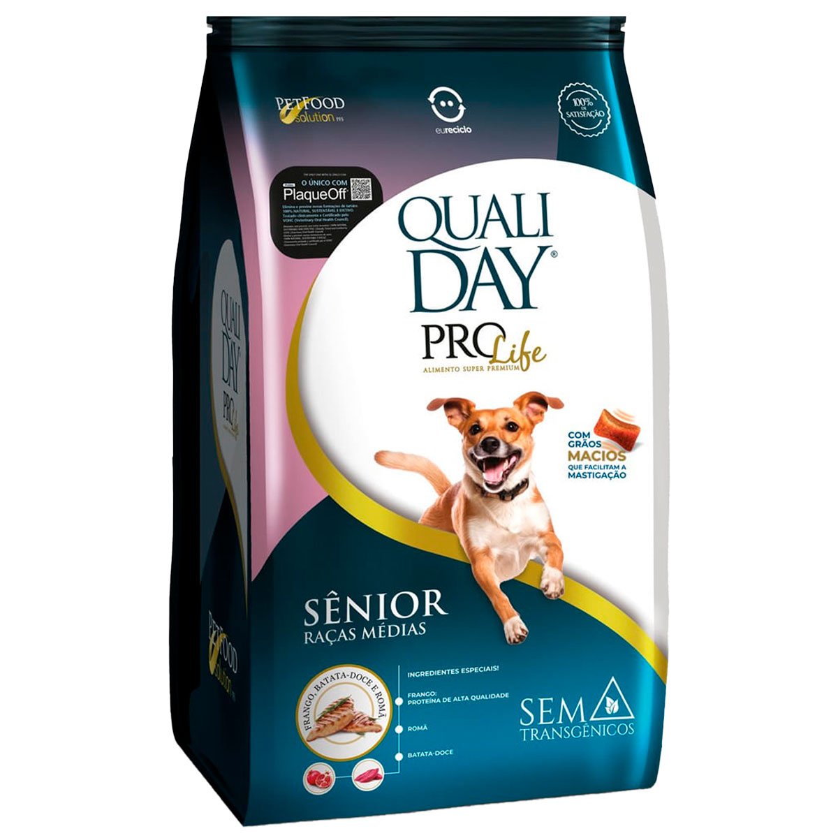 Encontraproduto.com.br - Ração Qualiday ProLife para Cães Sênior de Raças Médias 13kg