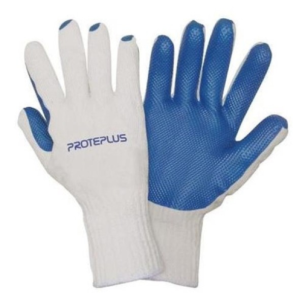 Encontraproduto.com.br - Luva Tricotada Palma Borracha Vulcanizada Ppm20 Proteplus N8