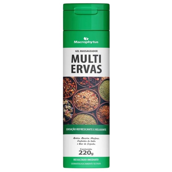 Gel Massageador Multi Ervas 220g - Macrophytus