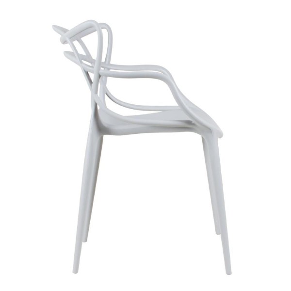 Encontraproduto.com.br - Cadeira Masters Allegra - Cinza Claro