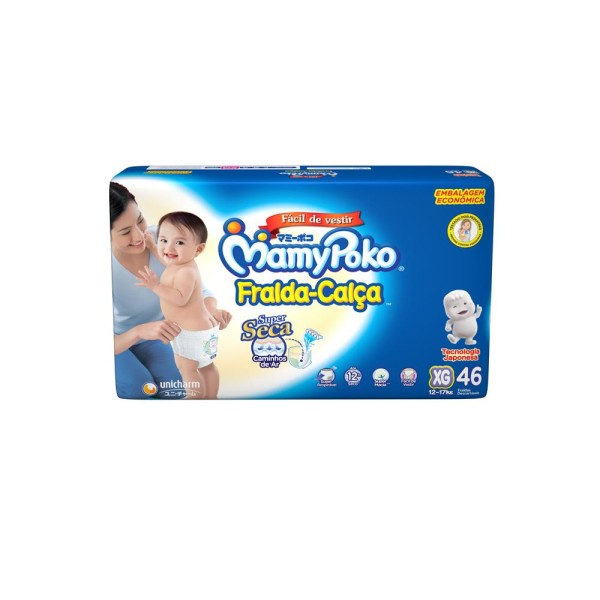 Encontraproduto.com.br - Fralda-Calça Mamypoko Super Seca Hiper Tamanho Xg Com 46 Unidades