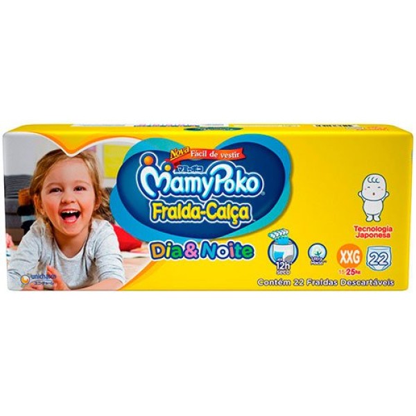 Encontraproduto.com.br - Mamypoko Fralda Dia/Noite Calca  Xxg 22Fr