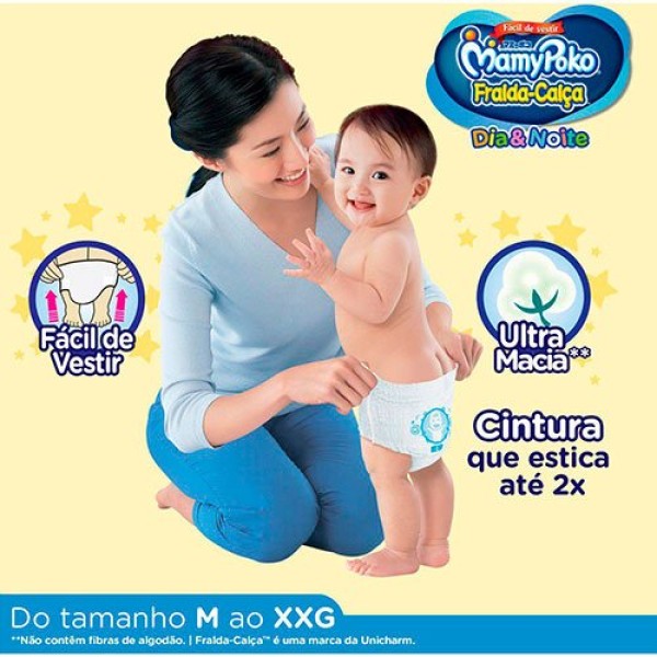 Encontraproduto.com.br - Mamypoko Fralda Dia/Noite Calca  Xxg 22Fr