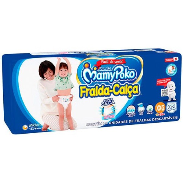 Encontraproduto.com.br - Fralda Mamypoko Premium Seca Com 24 Tamanho.xxg