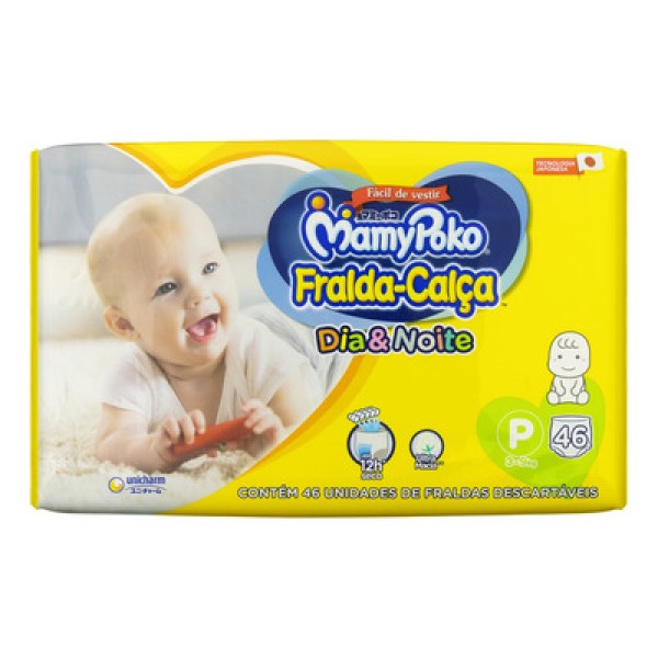 Fraldas MamyPoko Dia&Noite Calça P