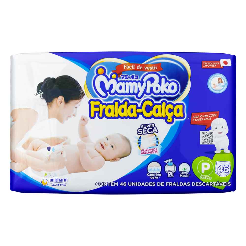 Fralda Mamypoko Premium Seca Com 46 Tamanho.p