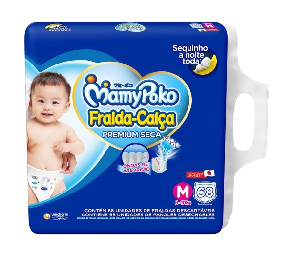 Encontraproduto.com.br - Fralda Calça Mamypoko Giga M 68 Unidades