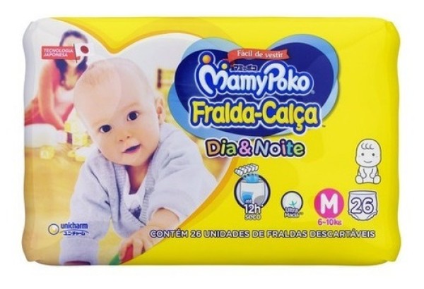 Encontraproduto.com.br - Fralda Mamypoko Calça Dia E Noite Tamanho M Com 26 Unidades + 4 Unidades Grátis