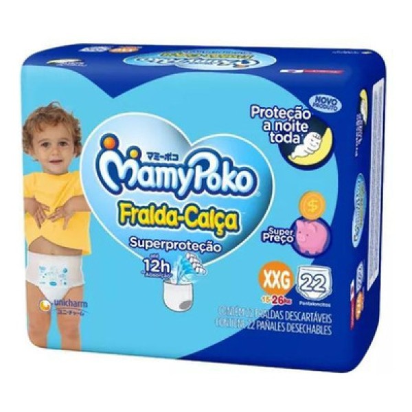 Fralda Mamypoko Superprotecao Calca Xxg 22 Unidades
