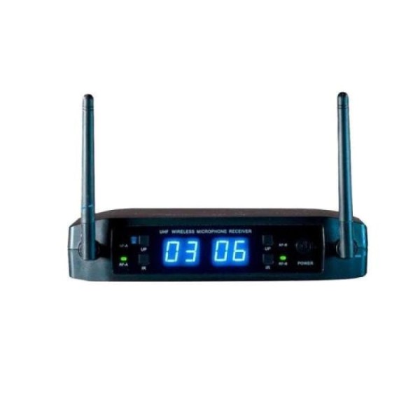 Encontraproduto.com.br - Microfone Sem Fio Preto Digital Multifrequencia Ls916