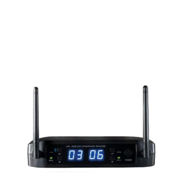 Encontraproduto.com.br - Microfone Sem Fio Preto Digital Multifrequencia Ls916