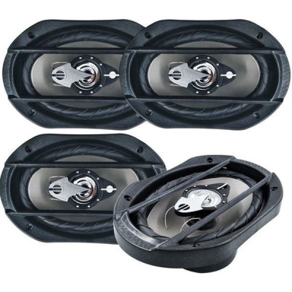 Kit Af 6x9 200w Rms 4ohms Quadriaxial Preto Leson