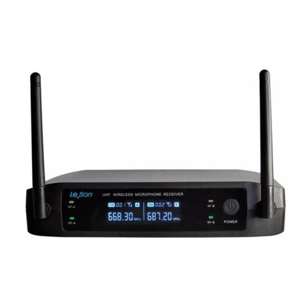 Encontraproduto.com.br - Microfone sem Fio Duplo Headset Bodypack Digital HD-750D Preto LS-902