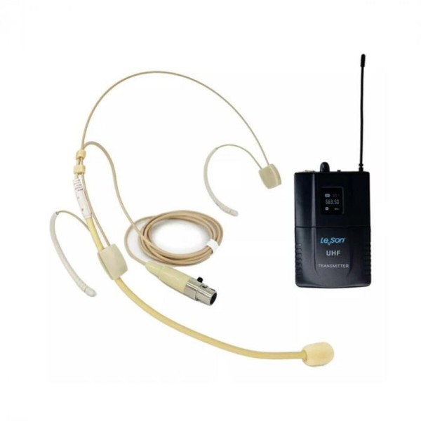 Encontraproduto.com.br - Microfone sem Fio Duplo Headset Bodypack Digital HD-750D Preto LS-902