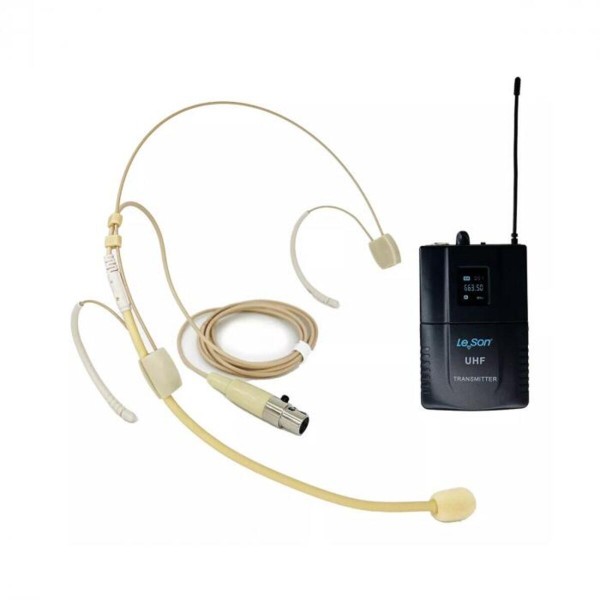 Encontraproduto.com.br - Microfone sem Fio Duplo Headset Bodypack Digital HD-750D Preto LS-902