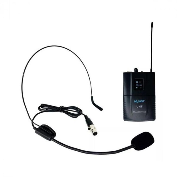 Encontraproduto.com.br - Microfone sem Fio Duplo Headset Bodypack Digital HD-950D Bege LS-902