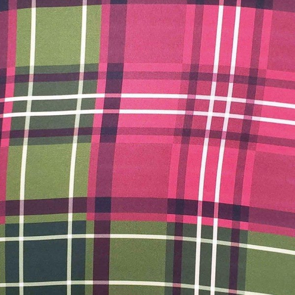 Encontraproduto.com.br - Kit 4 Capas para Sousplat Xadrez Natalino 35cmx35cm