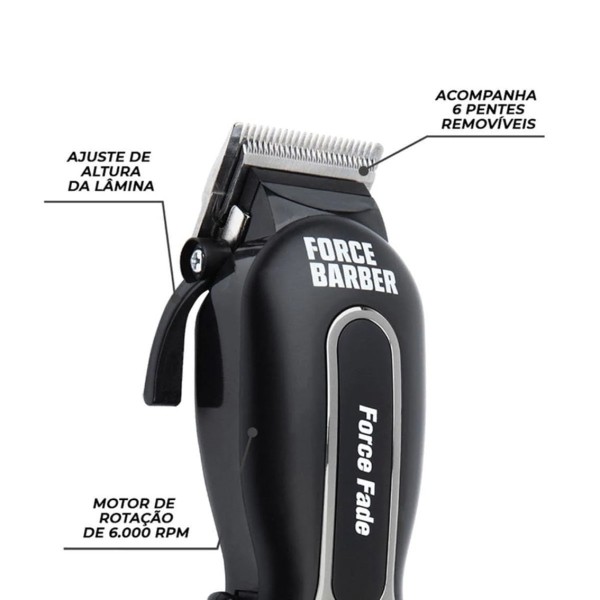 Encontraproduto.com.br - MQ Professional Force Fade - Máquina de Corte Bivolt
