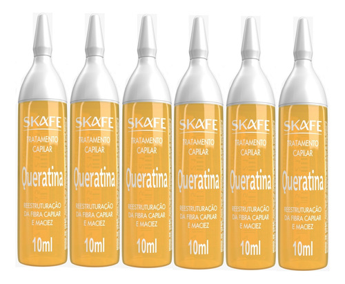Ampola Tratamento Capilar Super Brilho Skafe  10ml