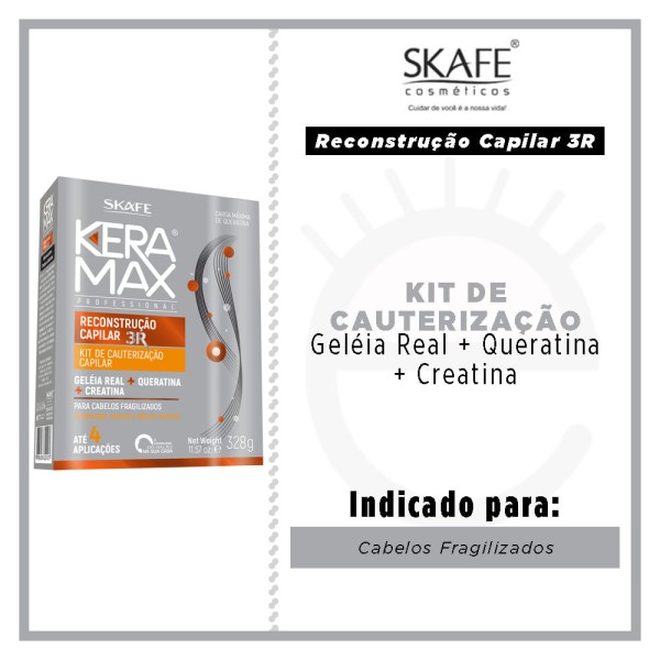 Encontraproduto.com.br - Cauterização Reconstrução Capilar  Keramax 328g