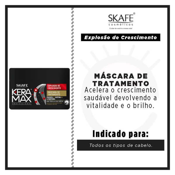 Encontraproduto.com.br - Máscara Keramax Explosão de Crescimento 300ml