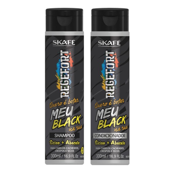 Encontraproduto.com.br - Skafe Regefort Quero é Botar Meu Black na Rua Sha+Cond 300ml