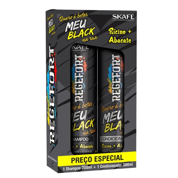 Encontraproduto.com.br - Skafe Regefort Quero é Botar Meu Black na Rua Sha+Cond 300ml