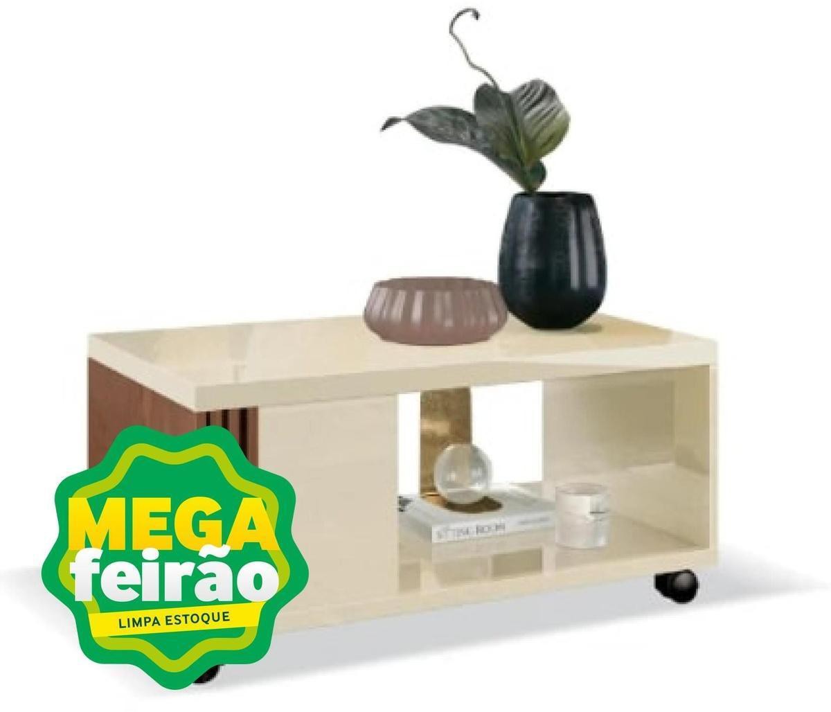 Encontraproduto.com.br - Mesa De Centro Pratica EDN com Rodizio