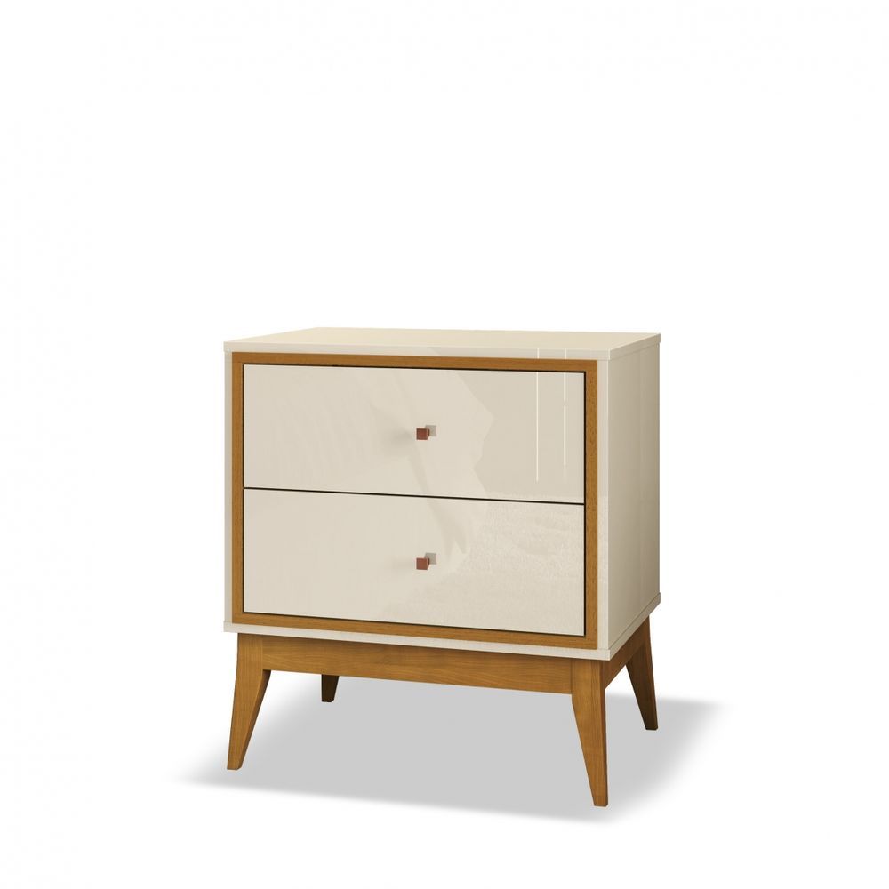 Encontraproduto.com.br - Mesa de Cabeceira 2 Gavetas Lucca EDN Móveis